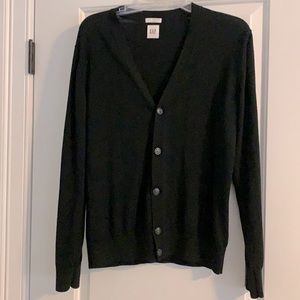 Black Gap M Cardigan sweater Marino wool